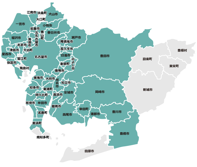 愛知県でNURO 光が利用できる市町村まとめ