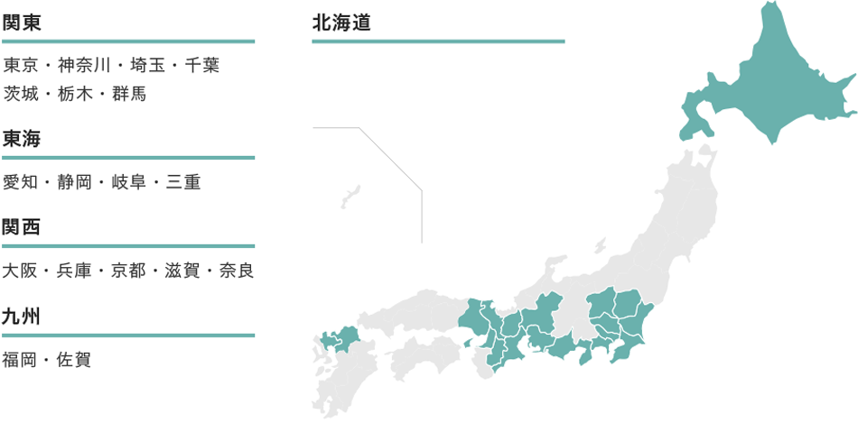 提供エリアのイメージ図