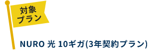 NURO 光 10ギガ(3年契約)プラン