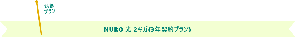 NURO 光 2ギガ(3年契約プラン)、 NURO 光 2ギガ(2年契約プラン)