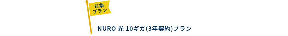 NURO 光 10ギガ(3年契約プラン)