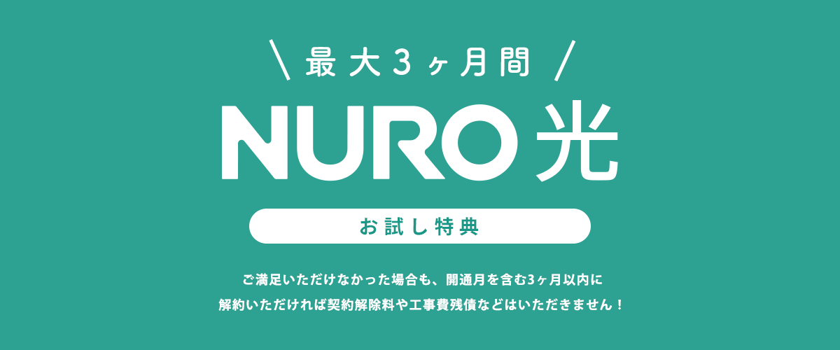 NURO 光お試し特典