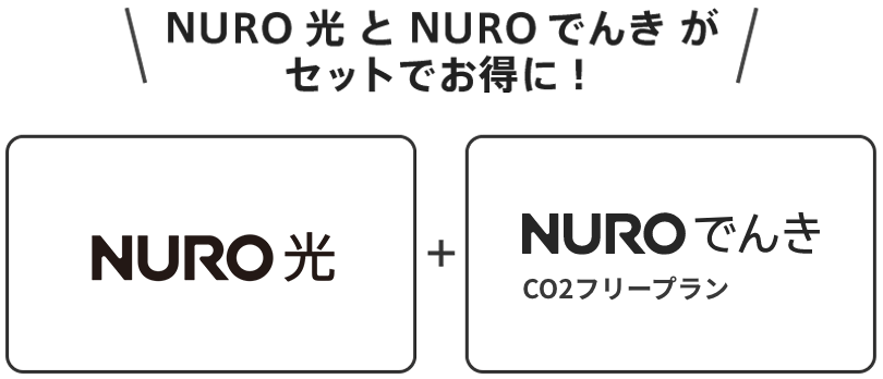 NURO 光とNURO でんきがセットでお得に！