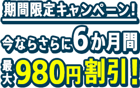 期間限定キャンペーン