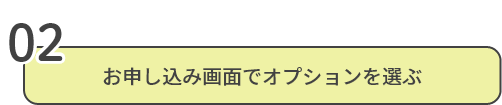 お申し込み画面でオプションを選ぶ