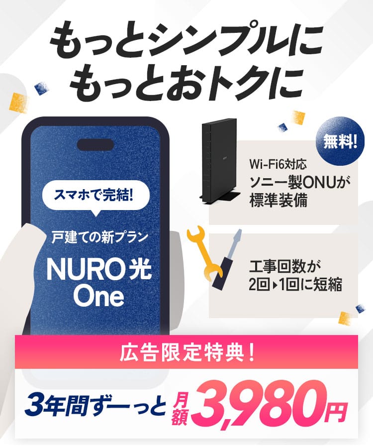 インターネットはNURO光