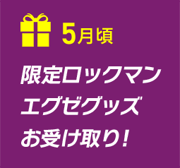 4月下旬～ 5月上旬 限定ロックマン エグゼグッズ お受け取り!