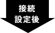 接続設定後